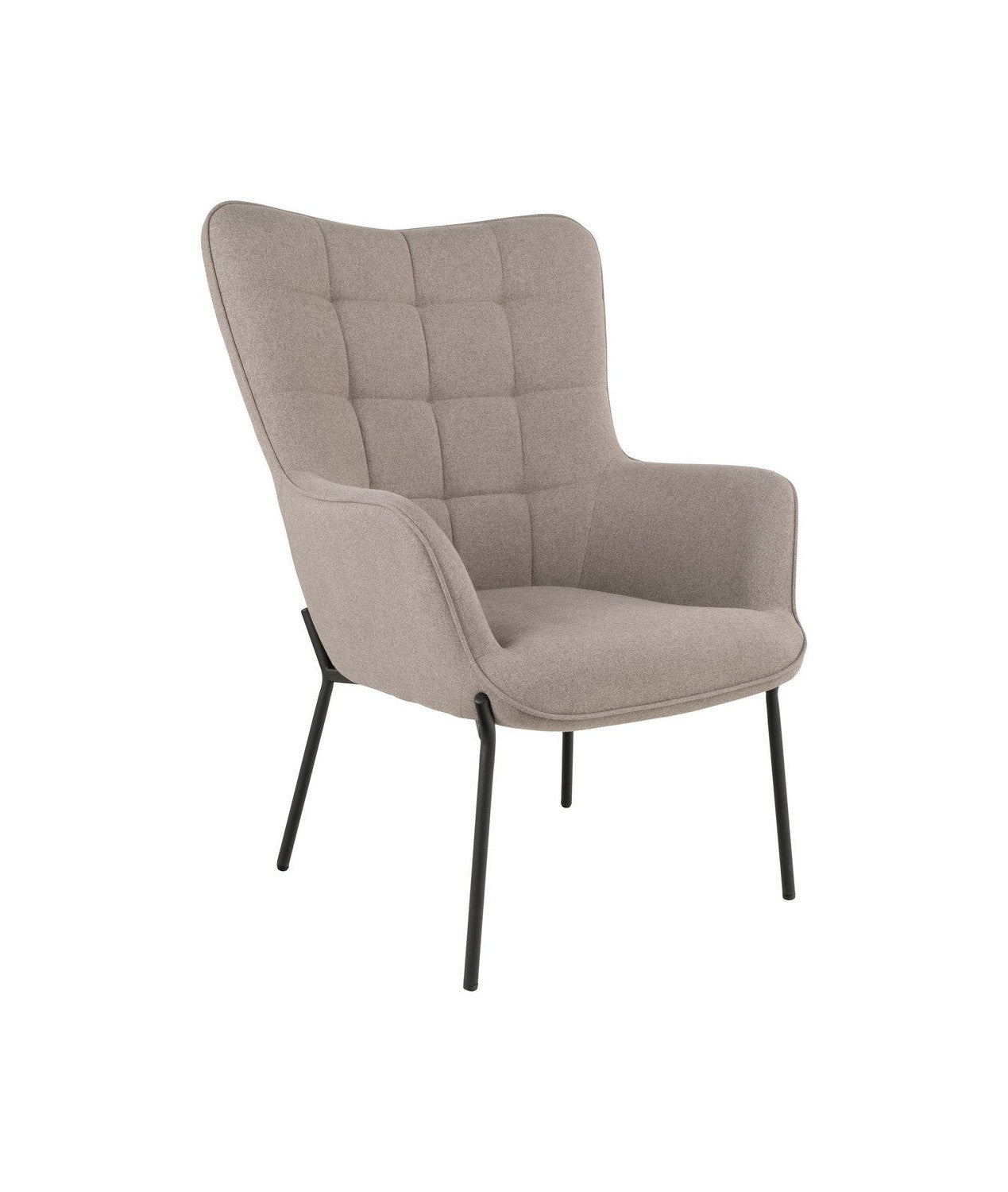 House Nordic Glasgow Chair, Stone With Black Legs, Hn1231