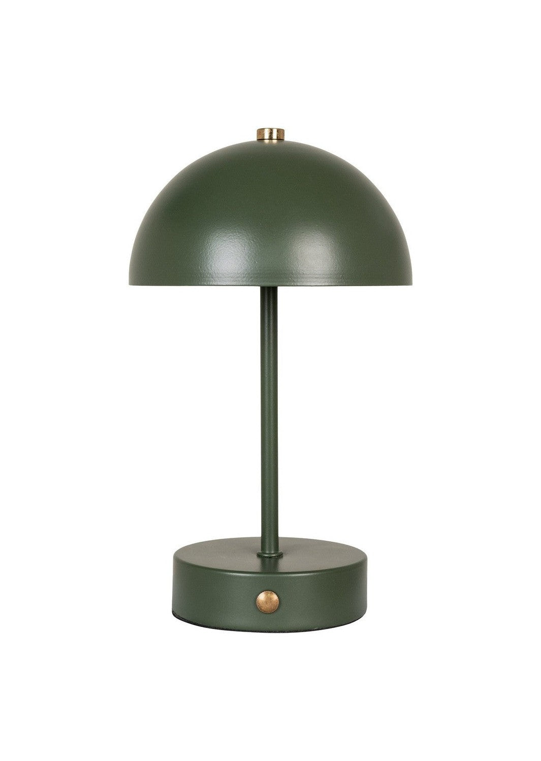 House Nordic Holt Led Table Lamp, Green/Brass, Rechargeable