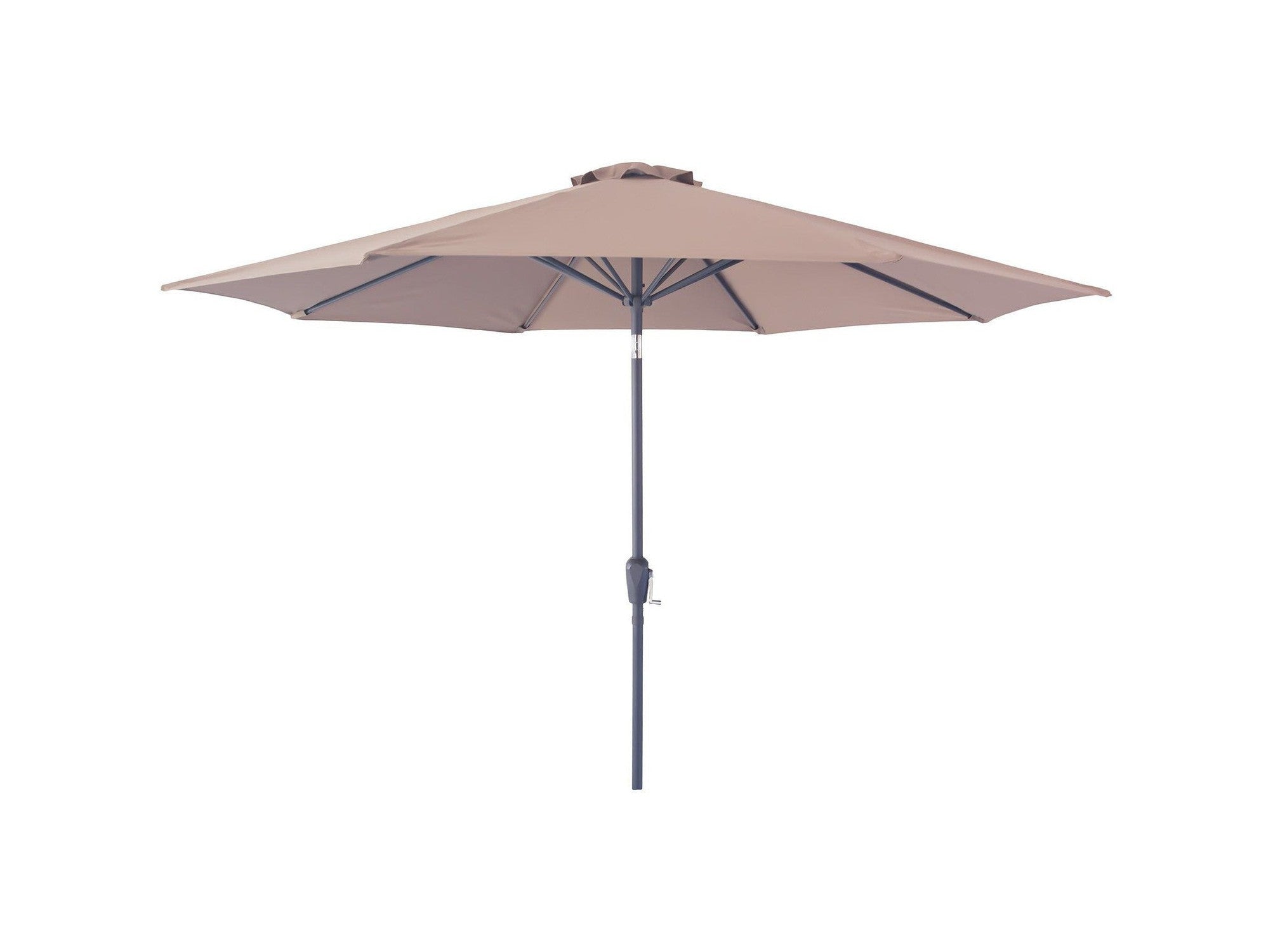 House Nordic Houston Parasol With Crank And Tilt, Metal Pole, Sand, ø300 Cm