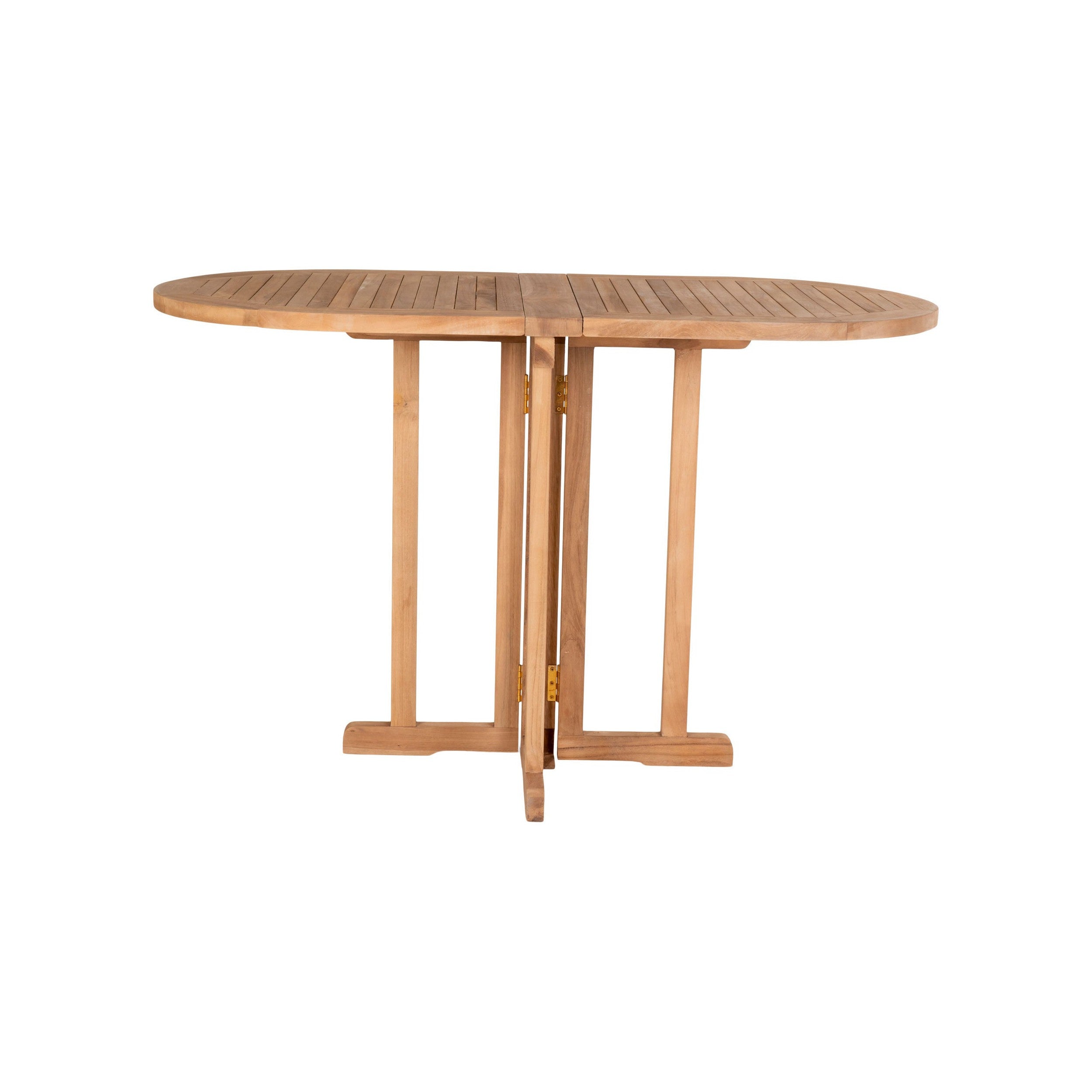 House Nordic Huelva Side Table In Teak Wood, Nature, 120x60x75 Cm