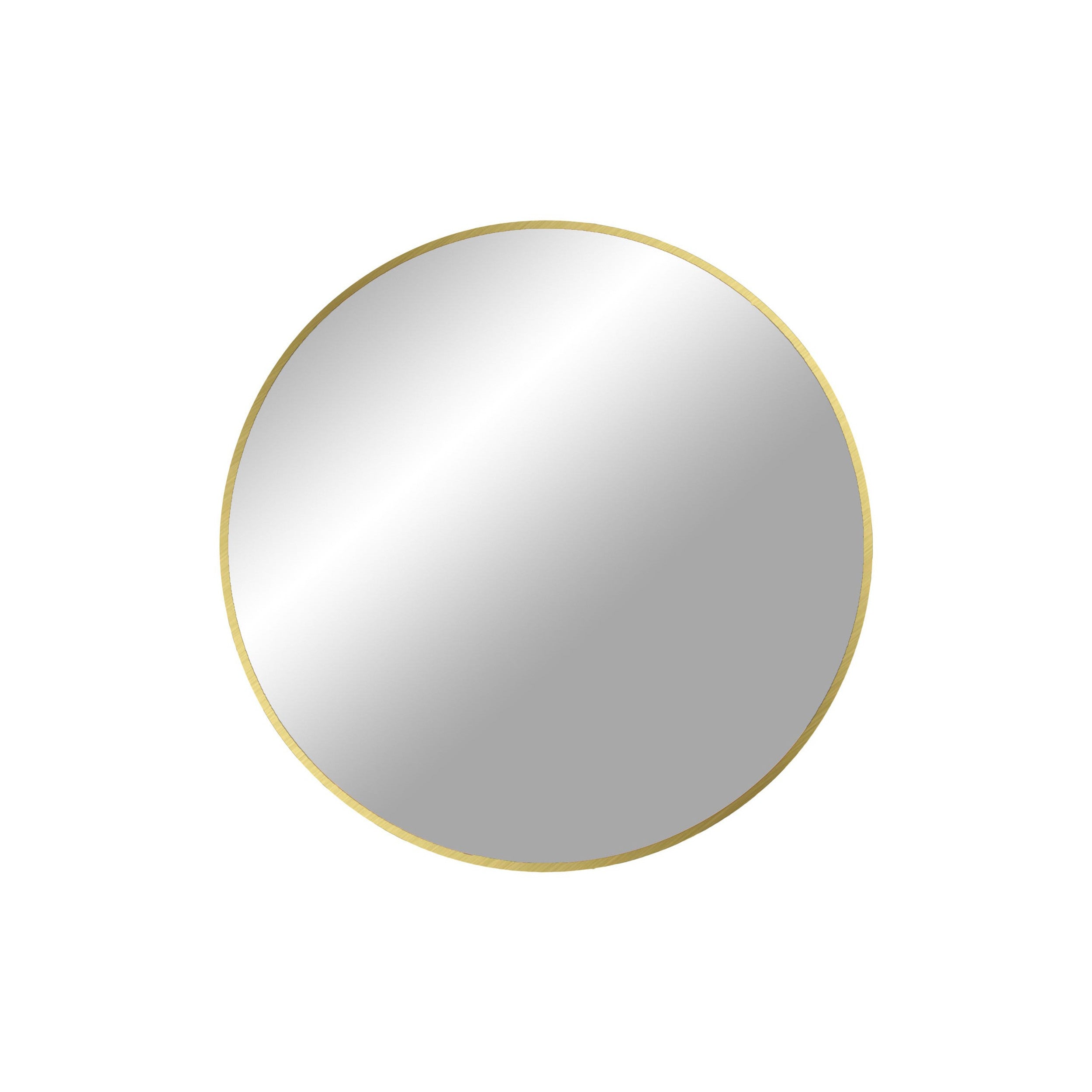 House Nordic Madrid Mirror, Aluminium, Brass Look, ø60 Cm