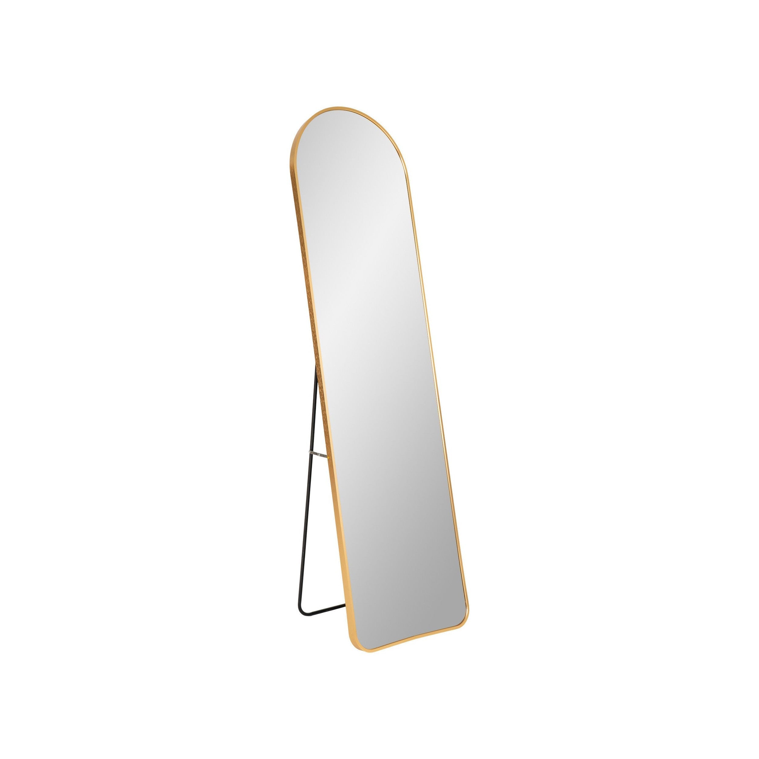 House Nordic Madrid Mirror, Aluminium, Brass Look, 40x150 Cm