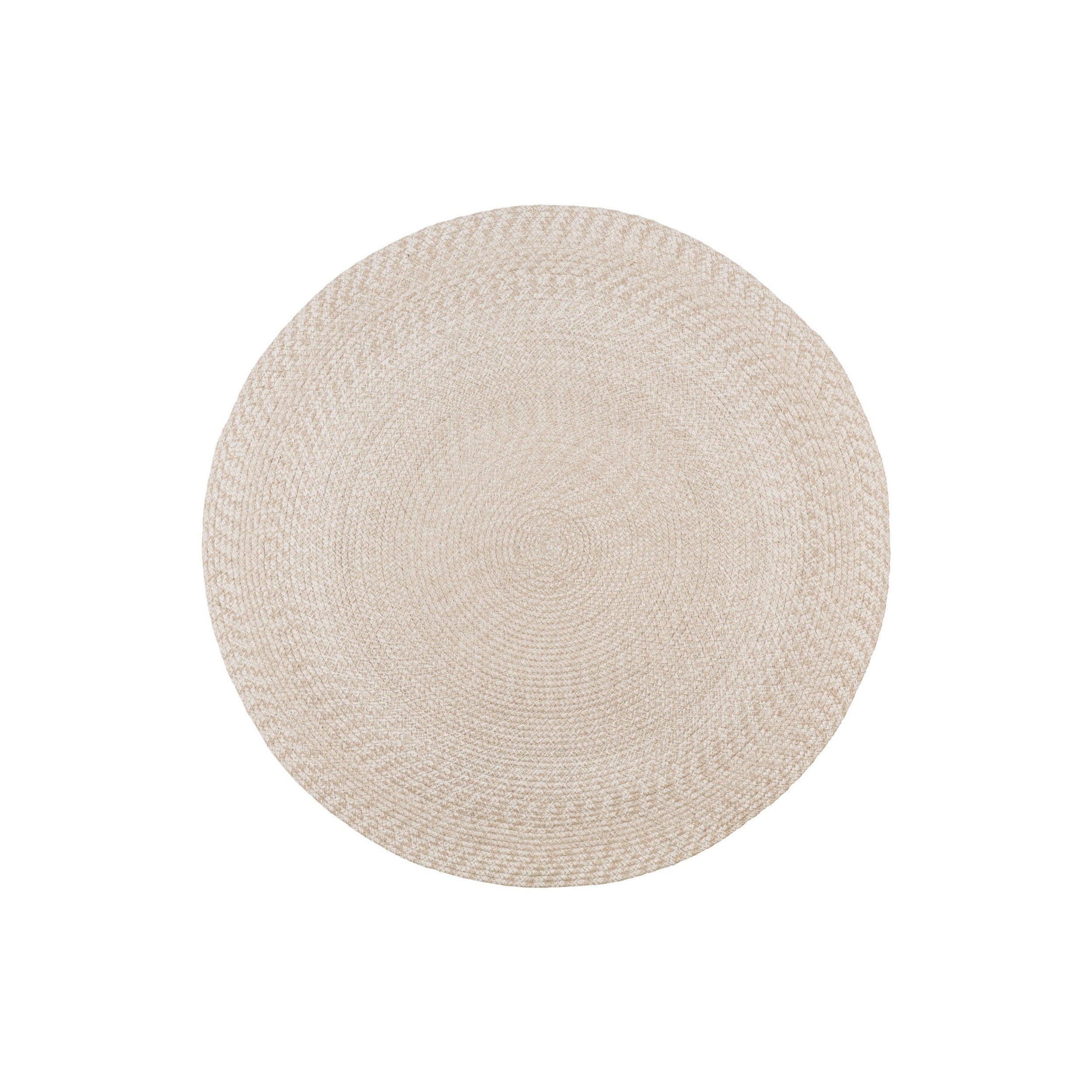 House Nordic Menorca Rug, 100% Recycled Plastic, Sand, ø120 Cm