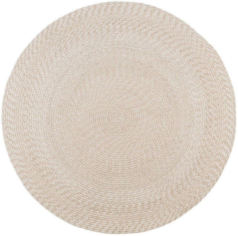 House Nordic Menorca Rug, 100% Recycled Plastic, Sand, ø180 Cm