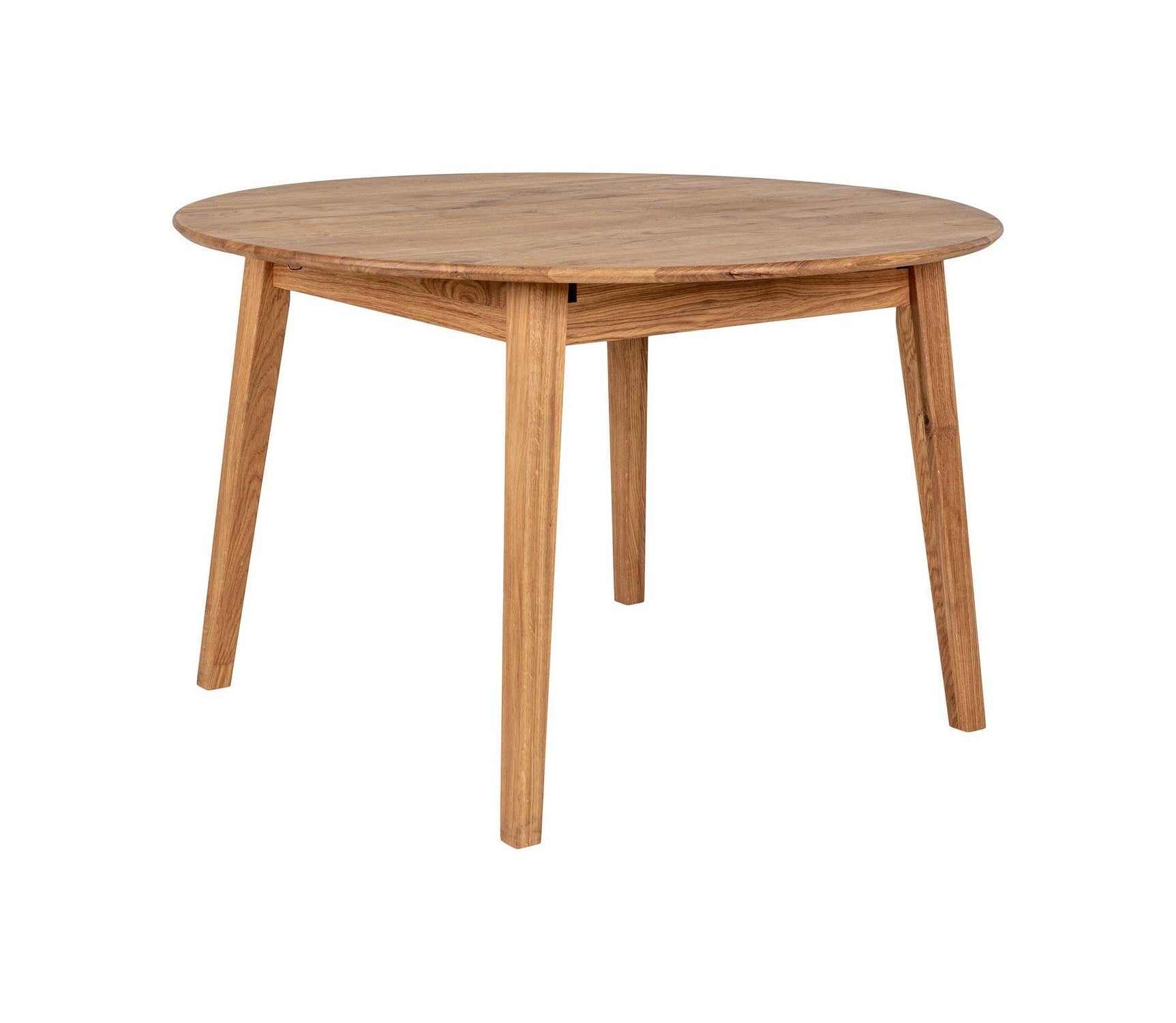 House Nordic Metz Dining Table, Oiled Oak, Built In Extension Plate With Butterfly Function, ø118x118 158x75 Cm