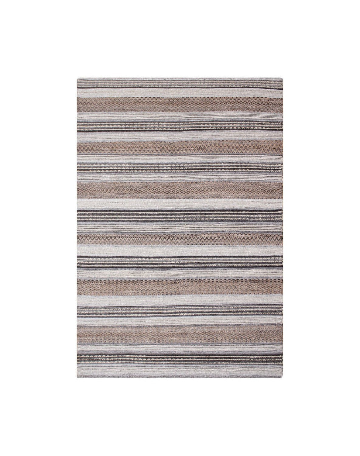 House Nordic Morena Rug, Hand Woven, Nature/Grey, 160x230 Cm