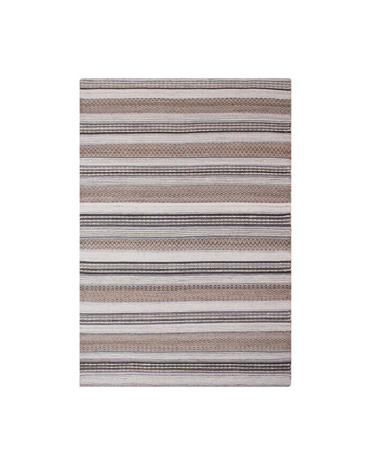 House Nordic Morena Rug, Hand Woven, Nature/Grey, 200x300 Cm