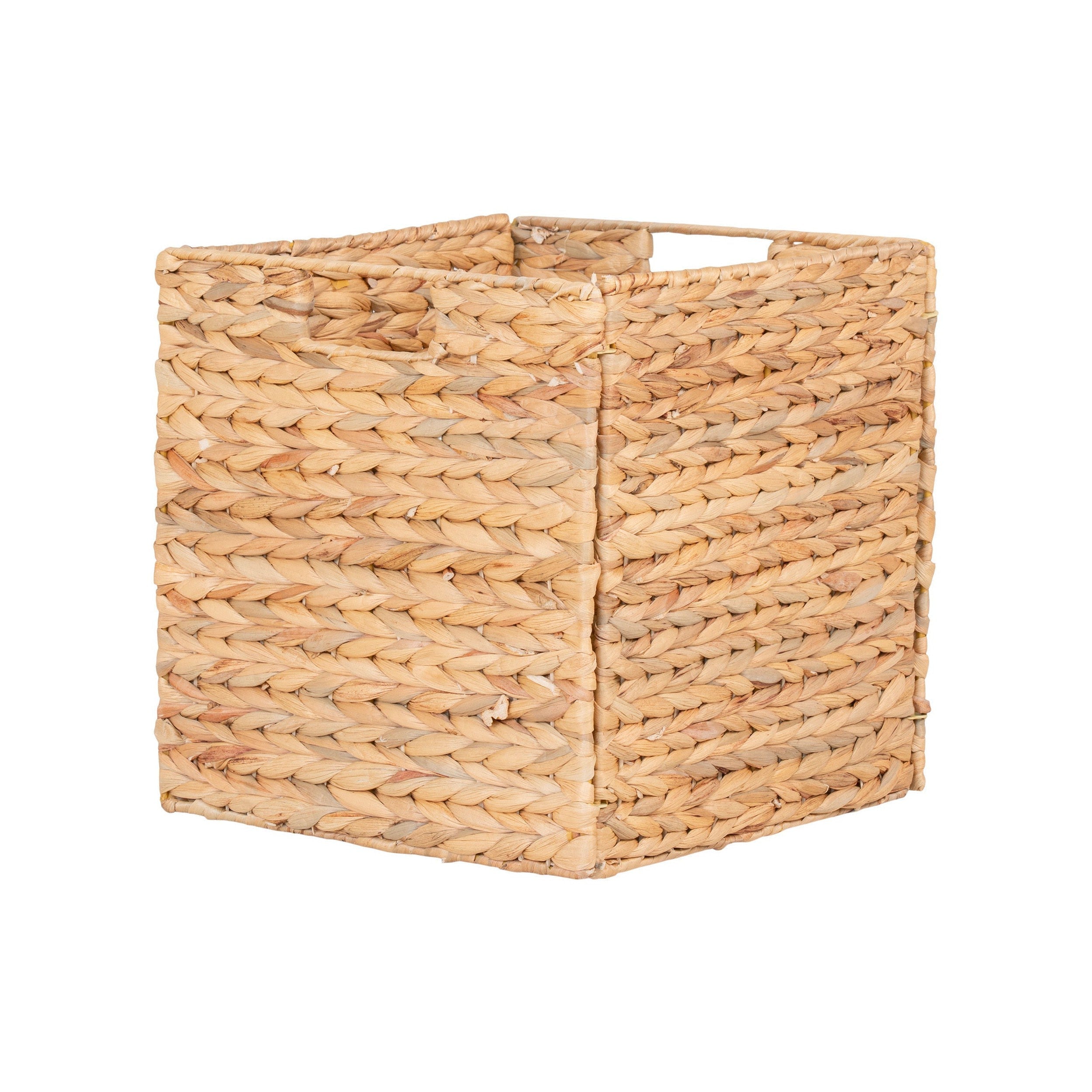 House Nordic Passo Basket, Foldable, Water Hyacinth, Natural, 30x30x30 Cm