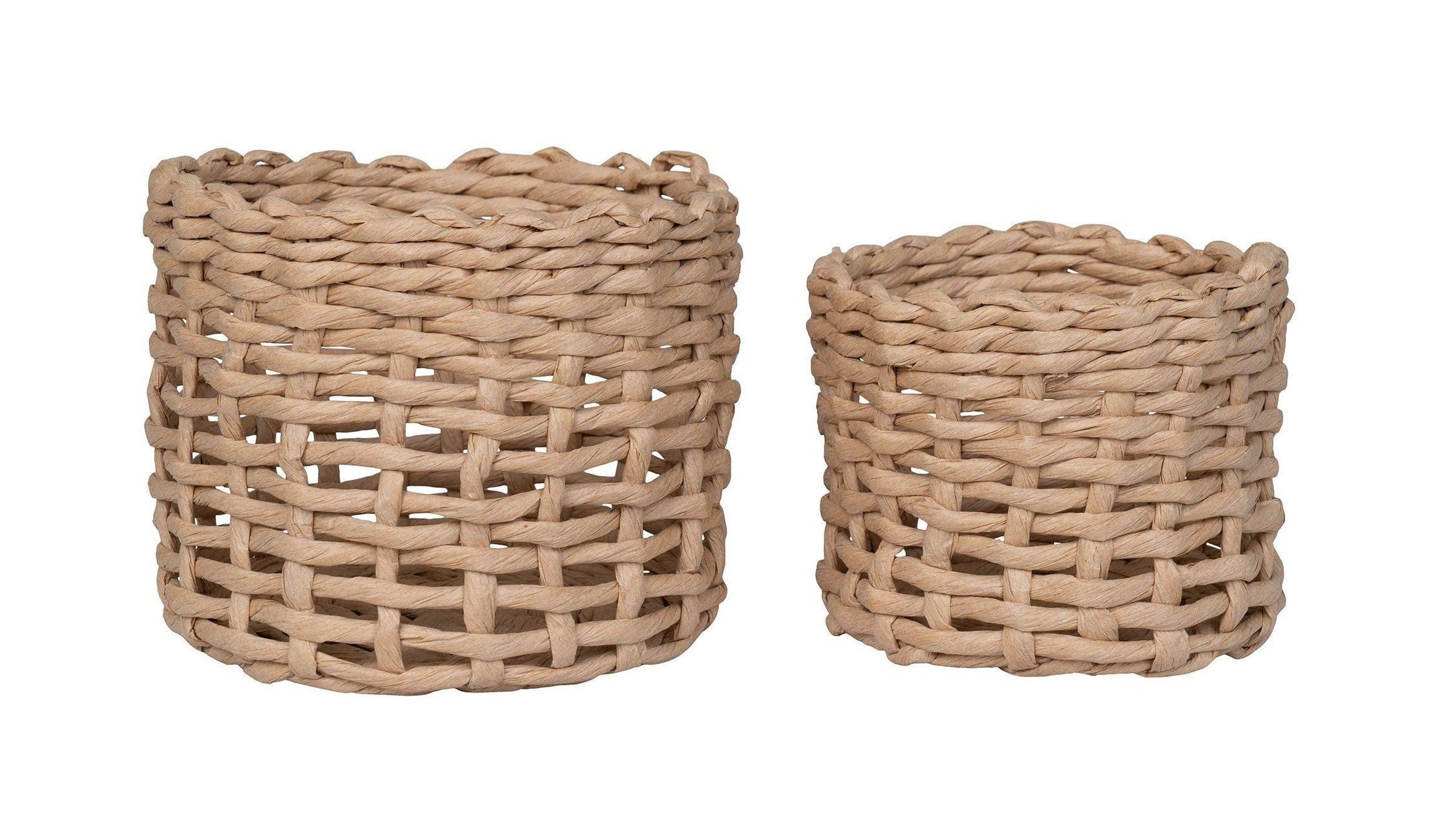 House Nordic Penela Baskets, Paper, Natural, Set Of 2