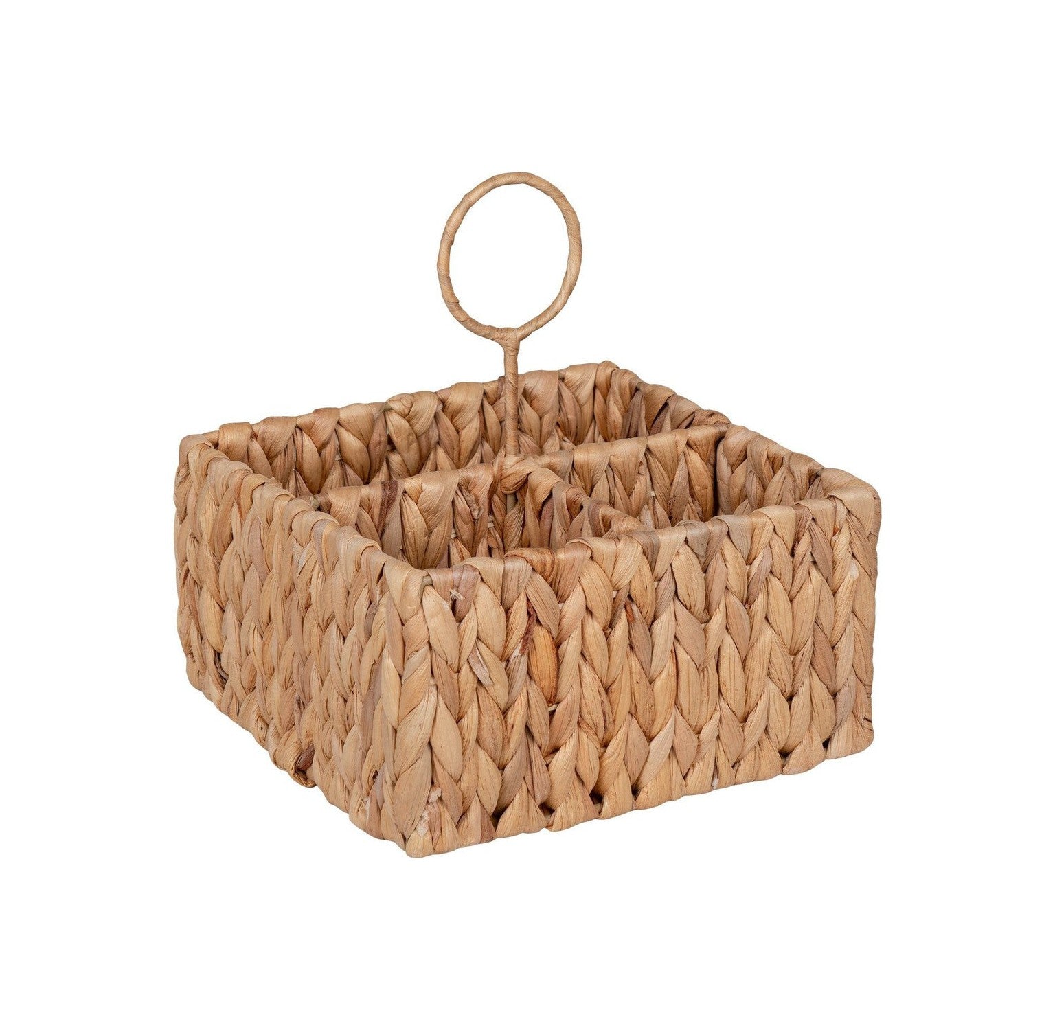 House Nordic Pleiku Storage Box, Water Hyacinth, Natural, 20x11x20 Cm