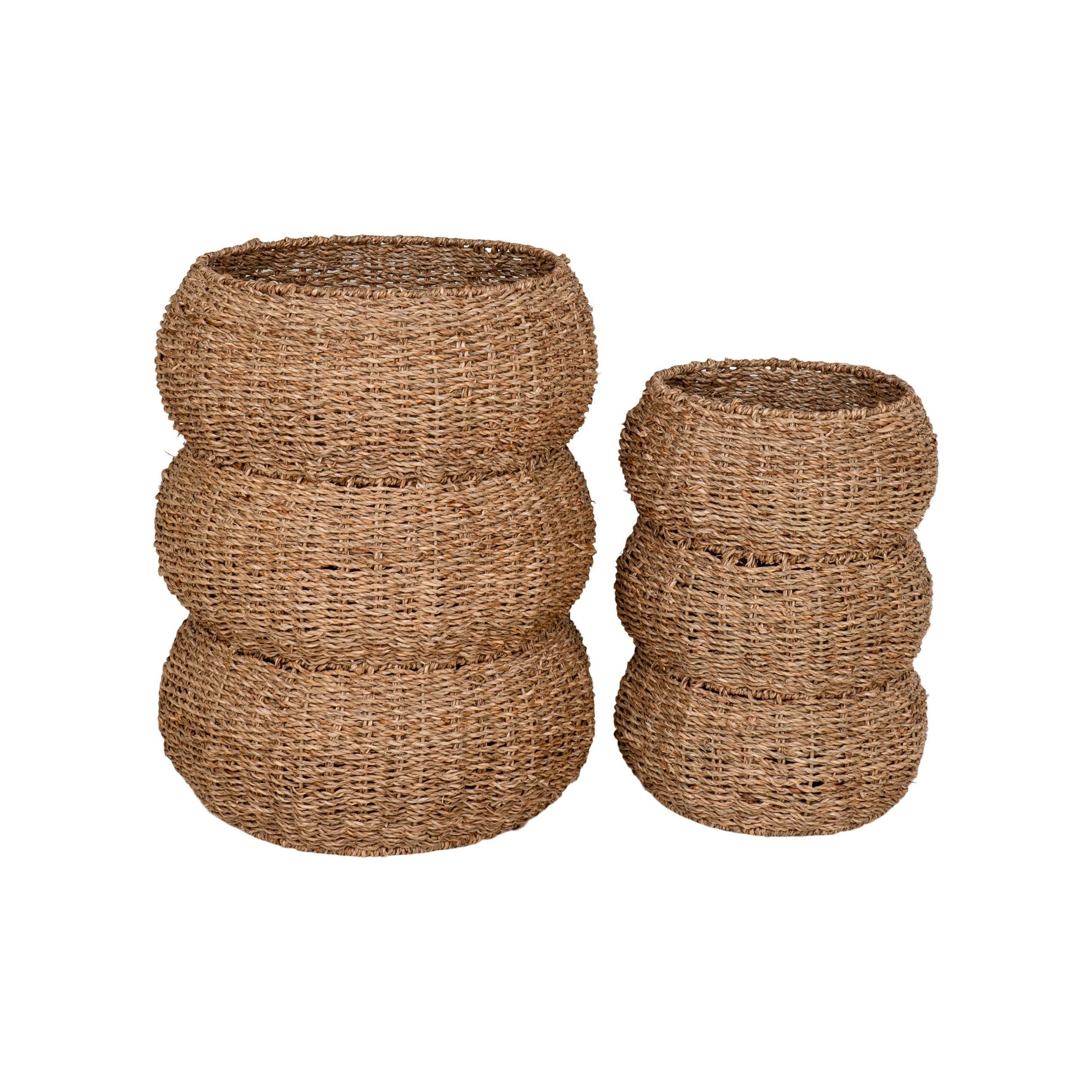 House Nordic Sarbas Baskets, Seagrass, Natural, Set Of 2