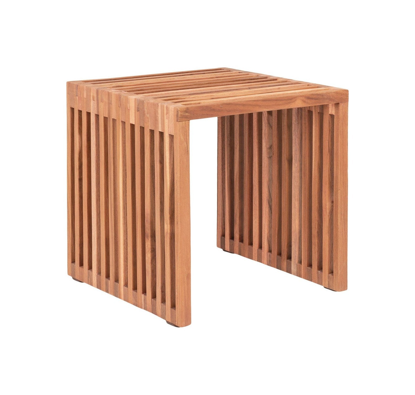 House Nordic Pego Sidetable In Teak Wood , Nature, 40x40x40 Cm