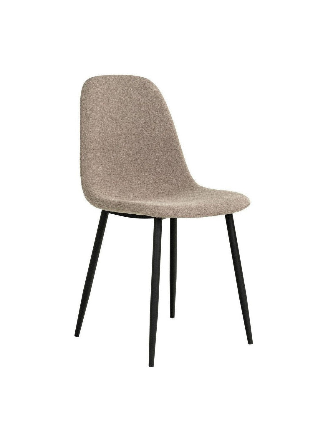 House Nordic Stockholm Dining Chair, Stone With Black Legs, Hn1231