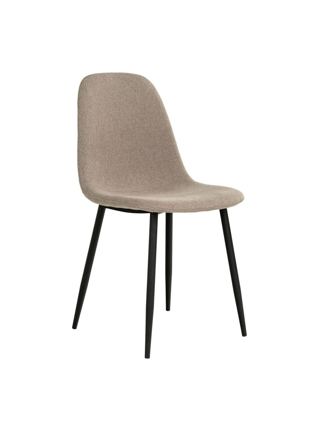 House Nordic Stockholm Dining Chair, Stone With Black Legs, Hn1231