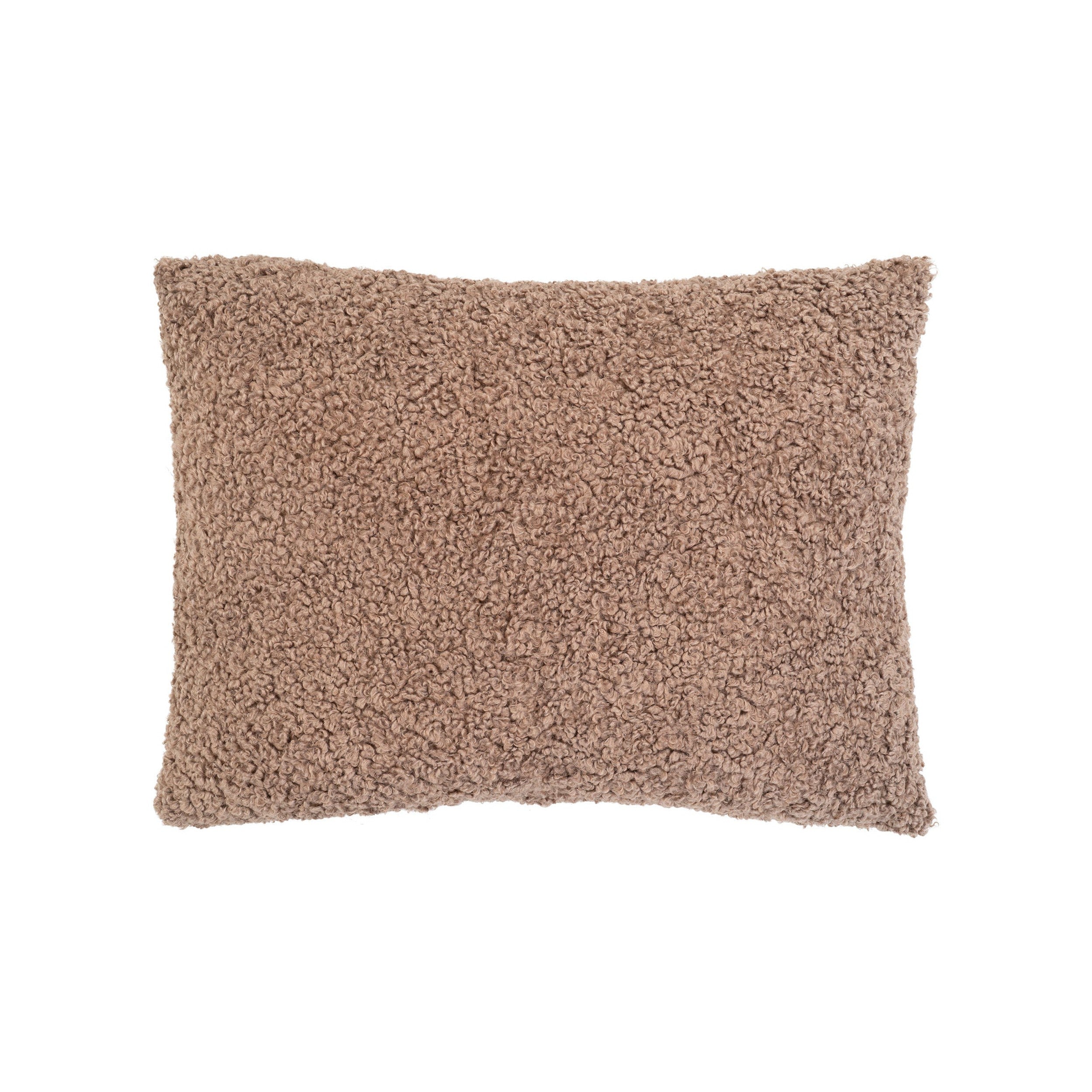 House Nordic Tavira Cushion, Brown Bouclé, 45x60 Cm