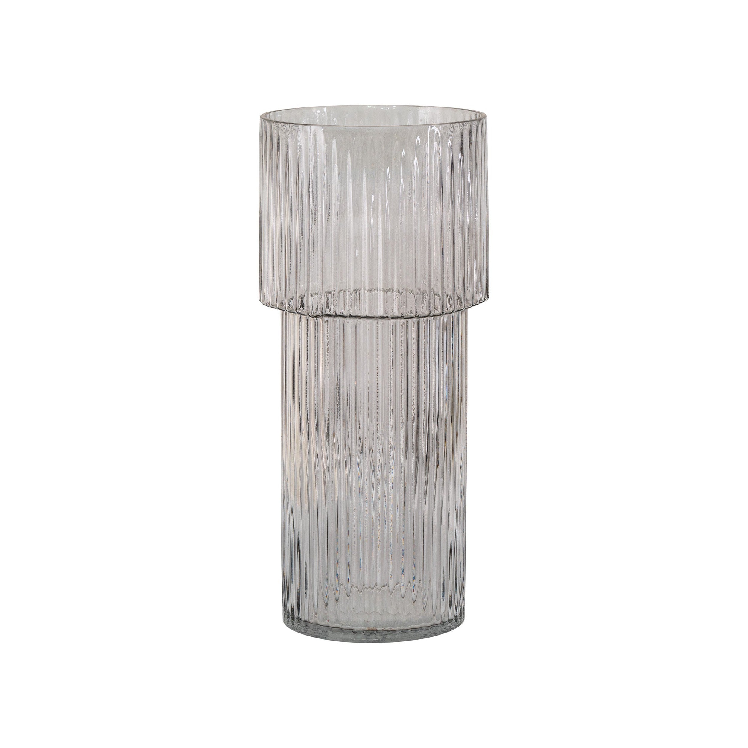 House Nordic Vase, Mouth Blown Glass, Clear, ø17,5x40 Cm