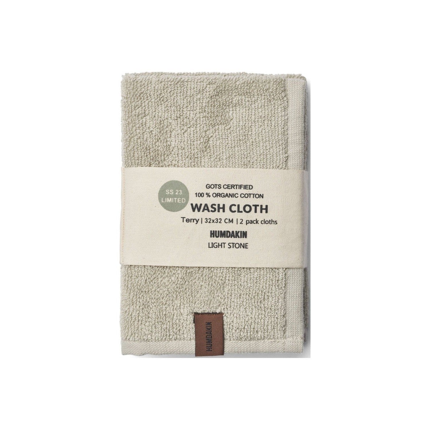 [product_category]-Humdakin Terry Washcloth, Light Stone-Humdakin-5713391019418-582-01-HUM-1