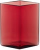 Iittala Ruutu Vase Cranberry, 15 cm