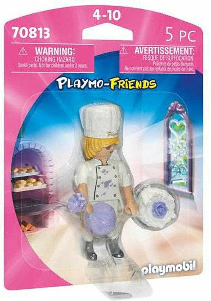 Jointed Figure Playmobil Playmo-Friends 70813 Pastry Chef (5 pcs)