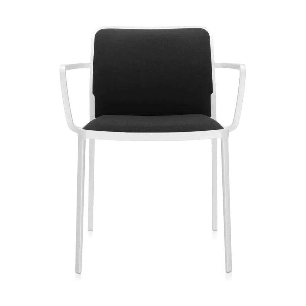 [product_category]-Kartell Audrey Soft Armchair, White/Black-Kartell-8058967162455-05976BB-KAR-1