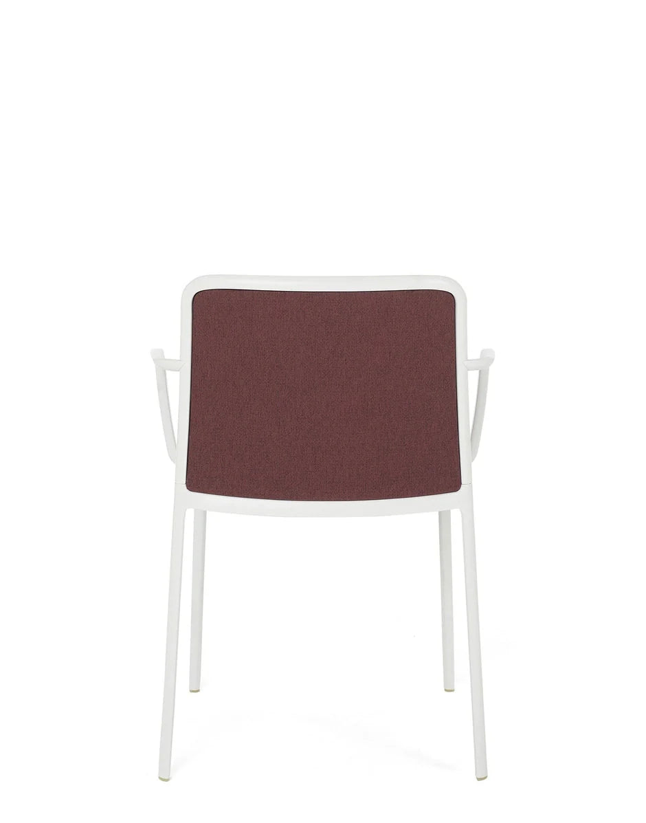 [product_category]-Kartell Audrey Soft Noma Armchair, White/Brick Red-Kartell-8058967313819-05976B3-KAR-4