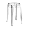 Kartell Charles Ghost Stool 46 Cm, Crystal