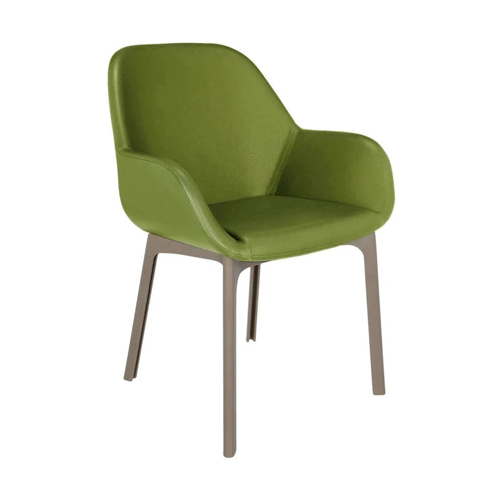 [product_category]-Kartell Clap Pvc Armchair, Taupe/Green-Kartell-8058967288032-04183TV-KAR-1