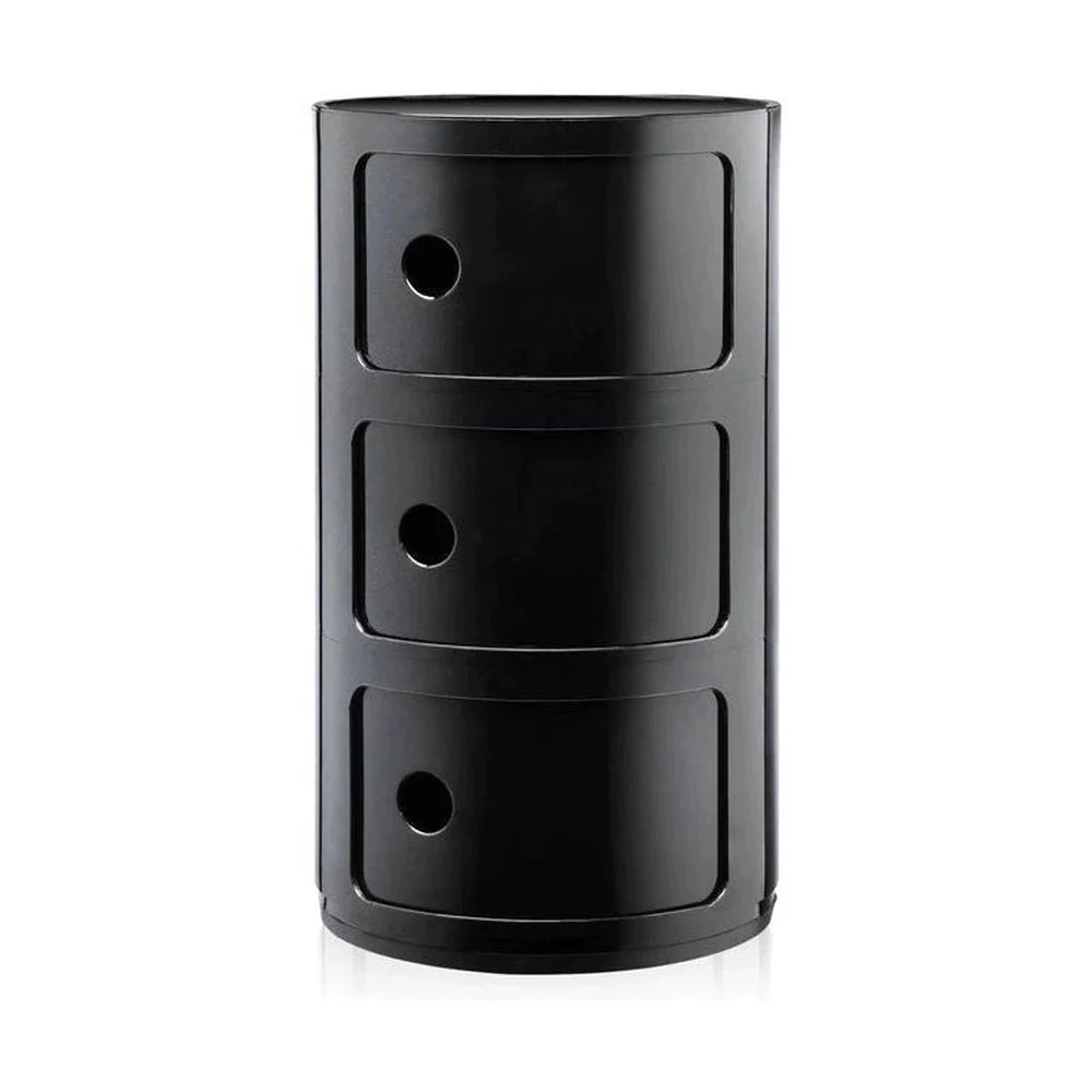 [product_category]-Kartell Componibili Classic Container 3 Elements, Black-Kartell-8034105781689-0496709-KAR-1