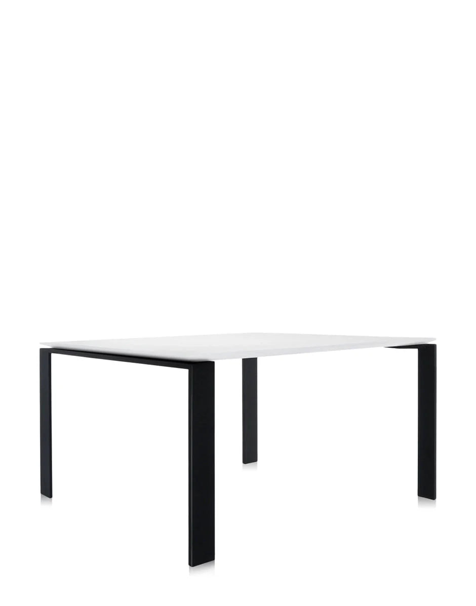 [product_category]-Kartell Four Soft Touch Desk 128x128 Cm, Black/White-Kartell-8058967225662-0451084-KAR-2