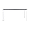 Kartell Four Soft Touch Desk 158x79 cm, hvid/sort