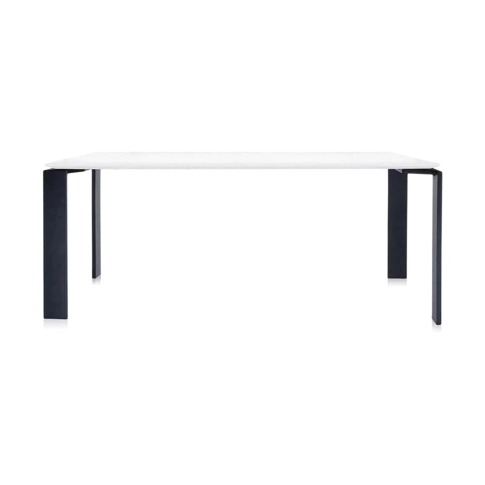 [product_category]-Kartell Four Soft Touch Desk 190x79 Cm, Black/White-Kartell-8058967225426-0450384-KAR-1