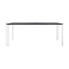 Kartell Fire Soft Touch Desk 190x79 cm, hvid/sort