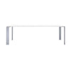 Kartell Four Soft Touch Desk 223x79 cm, aluminium/hvid