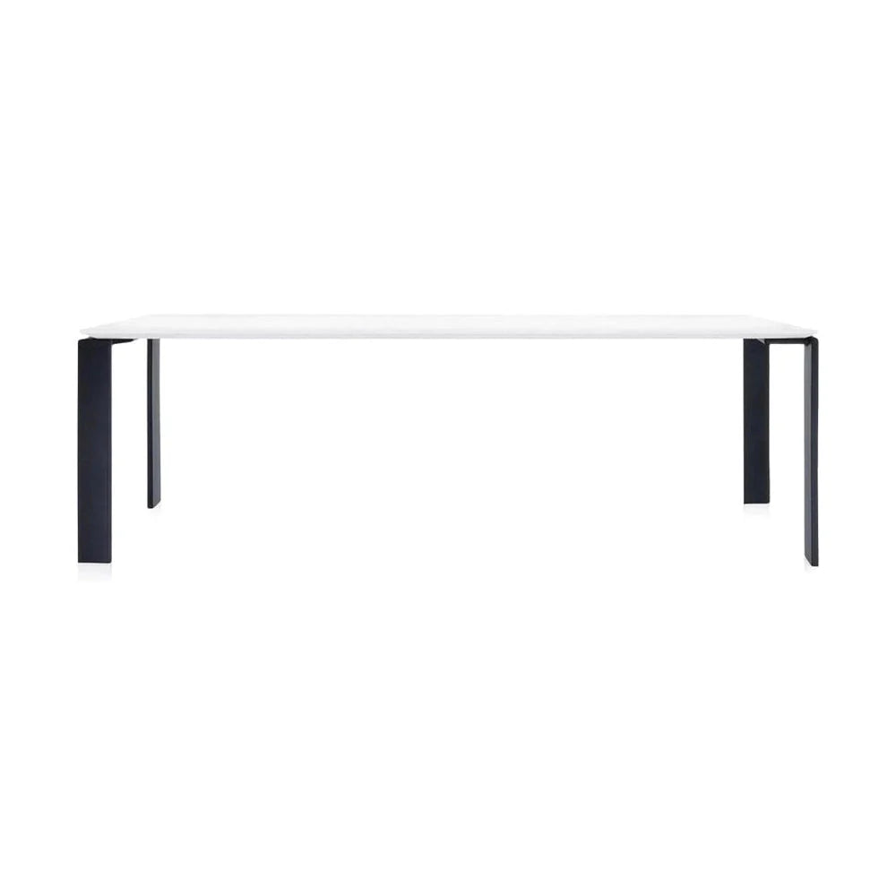 [product_category]-Kartell Four Soft Touch Desk 223x79 Cm, Black/White-Kartell-8058967225549-0450984-KAR-1