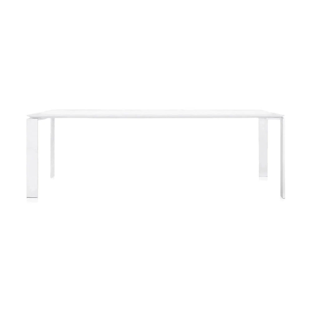 [product_category]-Kartell Four Soft Touch Desk 223x79 Cm, White/White-Kartell-8058967225501-0450982-KAR-1