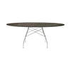 Kartell Blankt Bord Oval Marmor, Krom/Alderen Bronze