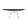 Kartell Blankt Bord Oval Marmor, Krom/Sort