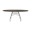 Kartell Blankt Bord Oval Marmor, Matt Sort/Alderen Bronze