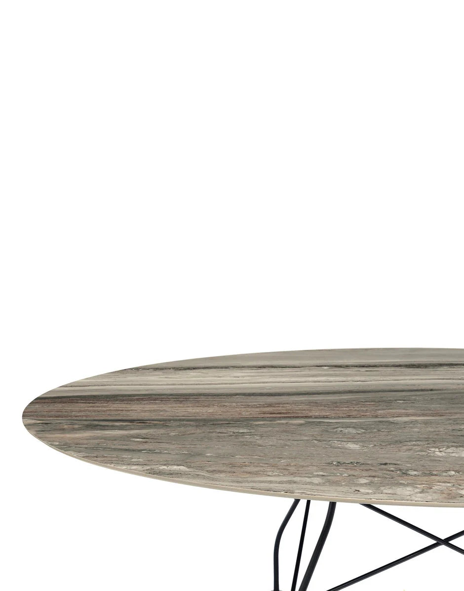 [product_category]-Kartell Glossy Table Oval Marble, Matt Black/Tropical Grey-Kartell-8058967294231-04573MG-KAR-2