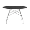 Kartell blank bord rund marmor, krom/sort