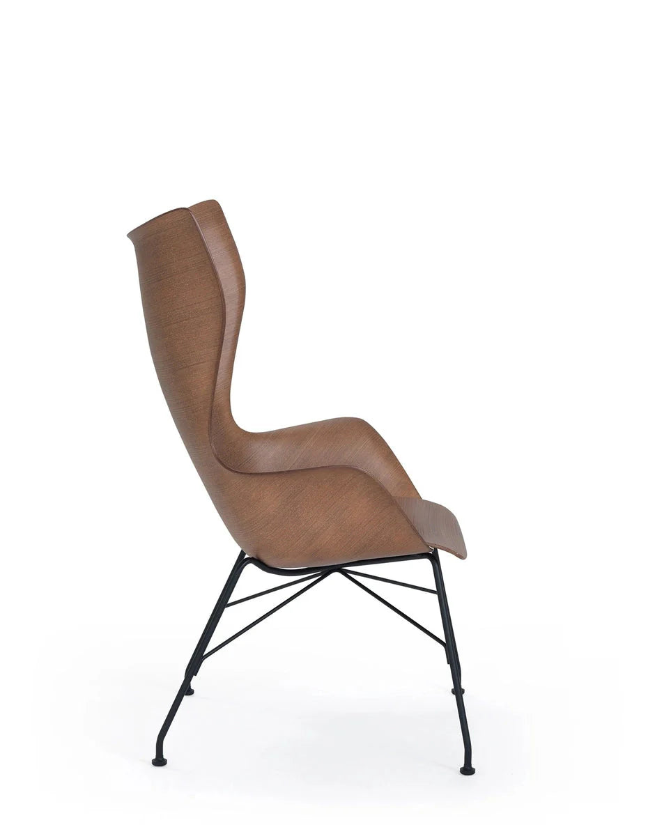 [product_category]-Kartell K/Wood Armchair Basic Veneer, Dark Wood/Black-Kartell-8058967295030-04915SN-KAR-3