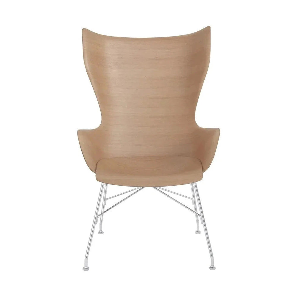 [product_category]-Kartell K/Wood Armchair Basic Veneer, Light Wood/Chrome-Kartell-8058967294736-04915CC-KAR-1