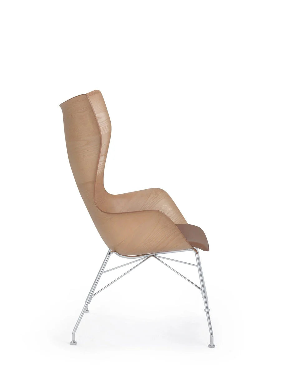 [product_category]-Kartell K/Wood Armchair Leather, Light Wood/Chrome-Kartell-8058967294774-04917CC-KAR-3