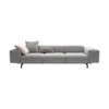 Kartell Largo 3-Seater Sofa Pied de Poule, sort