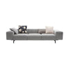 Kartell Largo 3-Seater Sofa Pied de Poule, Gray