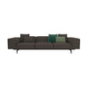 Kartell Largo 3-Seater Sofa Pied de Poule, Taupe