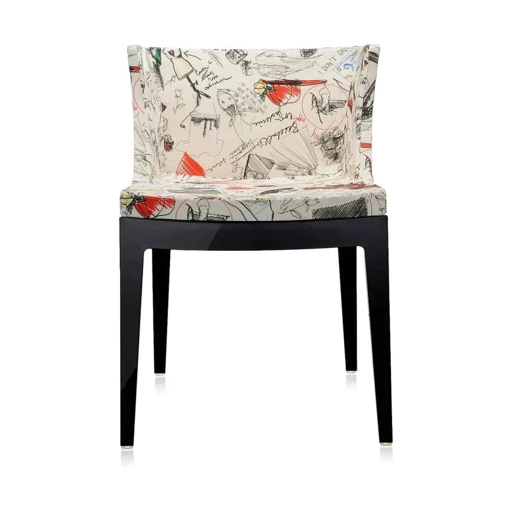 [product_category]-Kartell Mademoiselle à La Mode Armchair, Black/Sketches-Kartell-8058967065237-04896FM-KAR-12