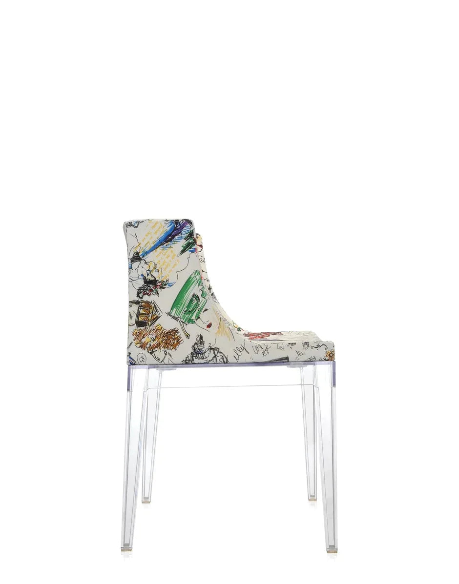 [product_category]-Kartell Mademoiselle à La Mode Armchair, Transparent/Sketches-Kartell-8058967065046-04895FM-KAR-8