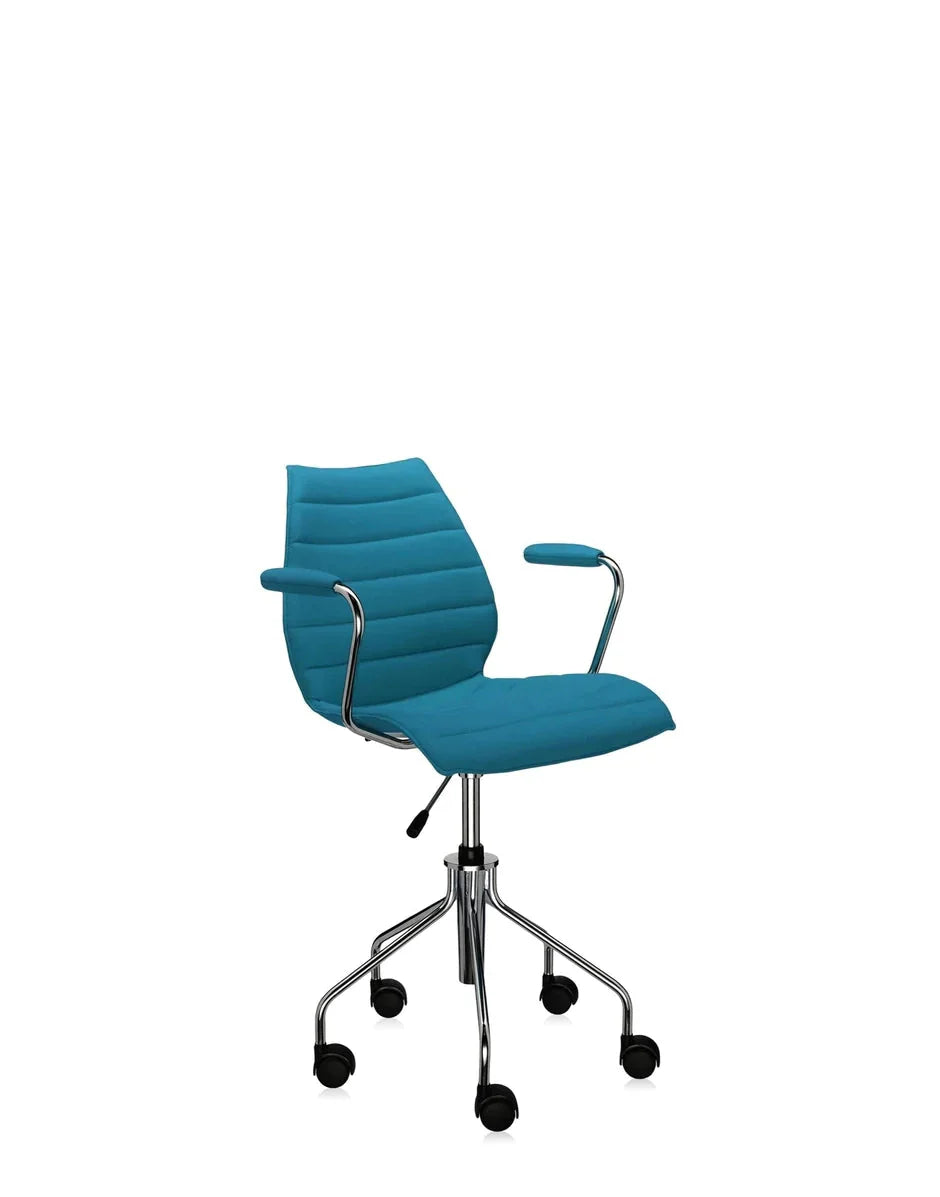 [product_category]-Kartell Maui Soft Trevira Armchair, Teal Blue-Kartell-8058967176414-02897RR-KAR-8