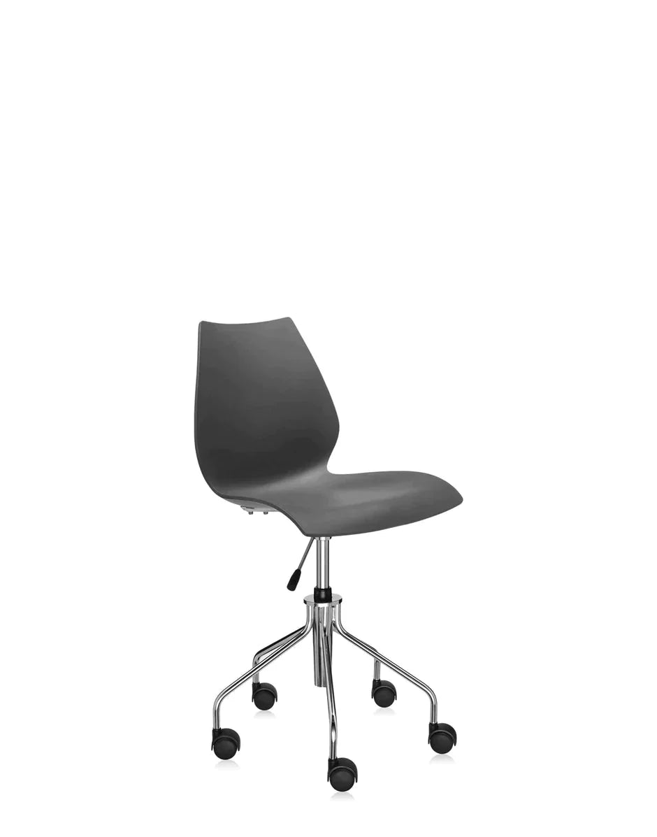 [product_category]-Kartell Maui Swivel Chair, Charcoal-Kartell-8058967037265-028781M-KAR-8